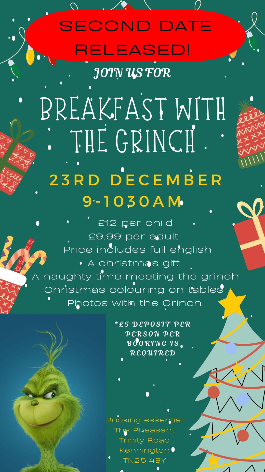 Breakfast with the Grinch at The Pheasant \ud83c\udf84 (second date)