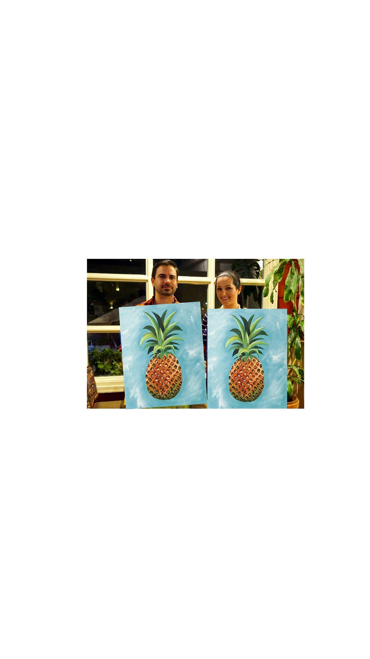 Pineapple- Canvas bachelorette party - paint with Marian