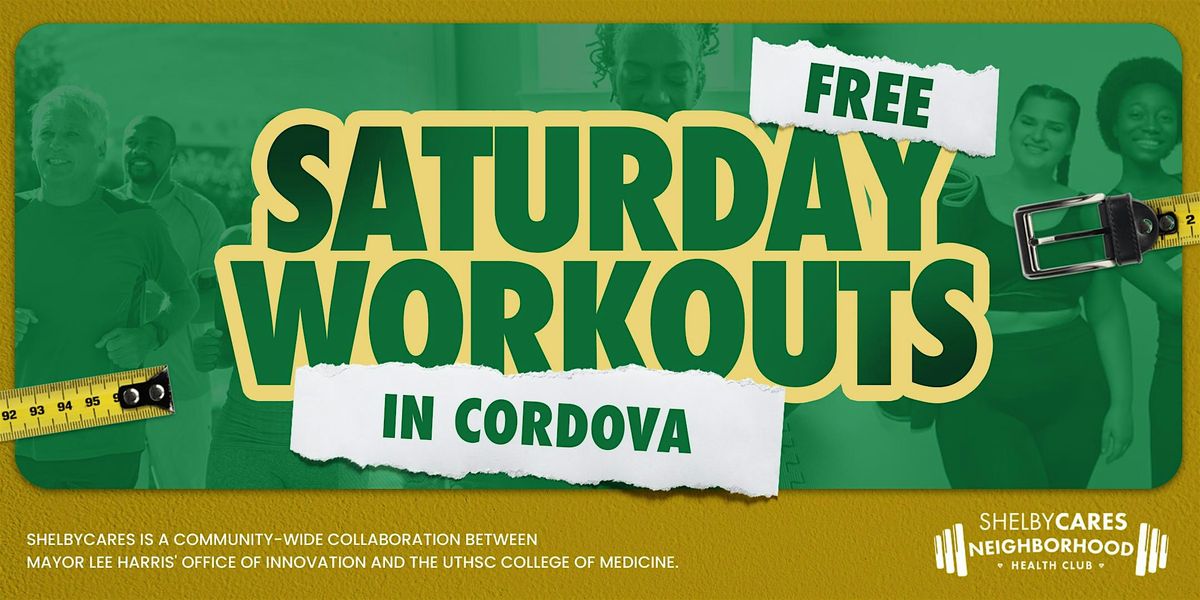 Free Saturday Workouts @ Cordova Neighborhood Health Club