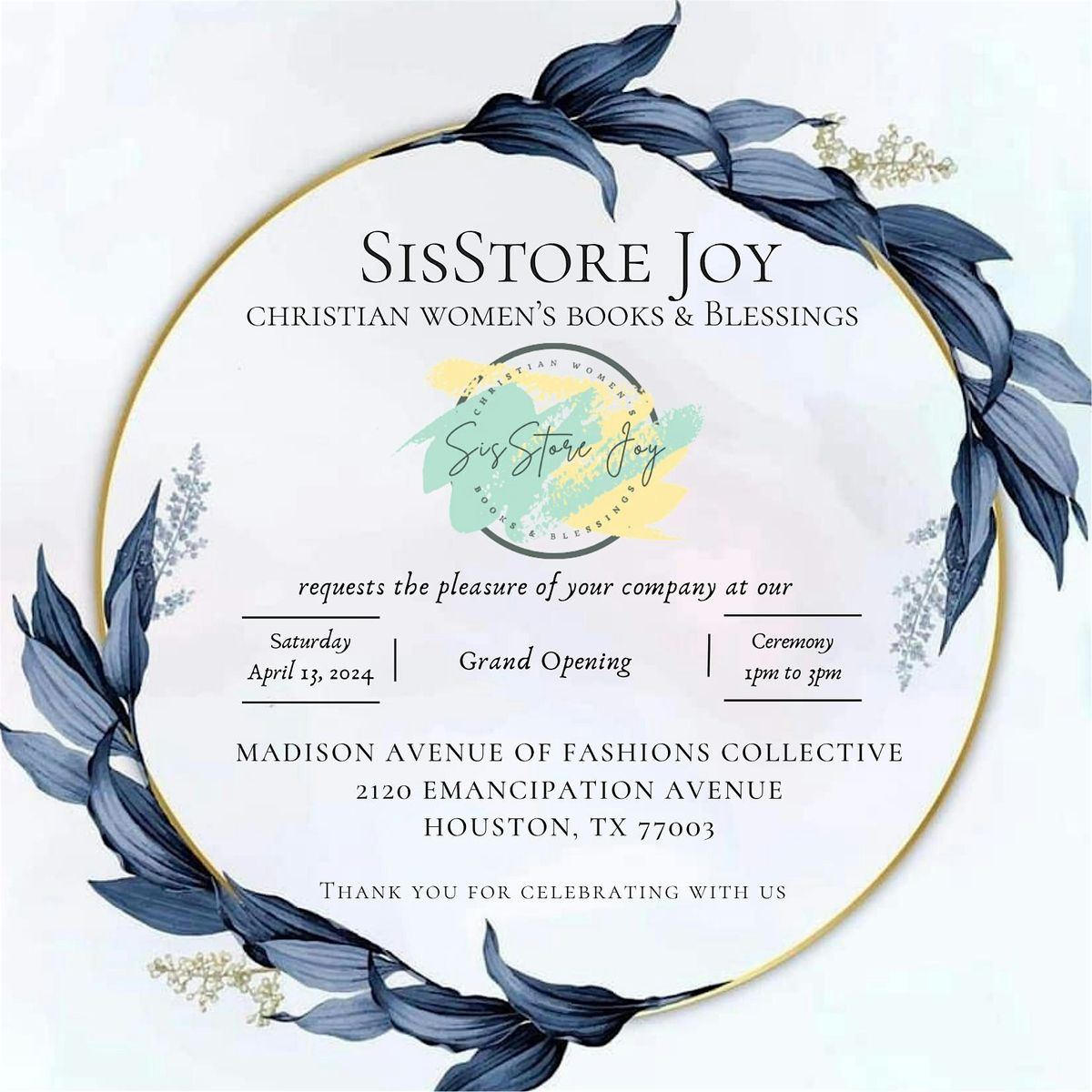 SisStore Joy Bookstore Grand Opening Celebration