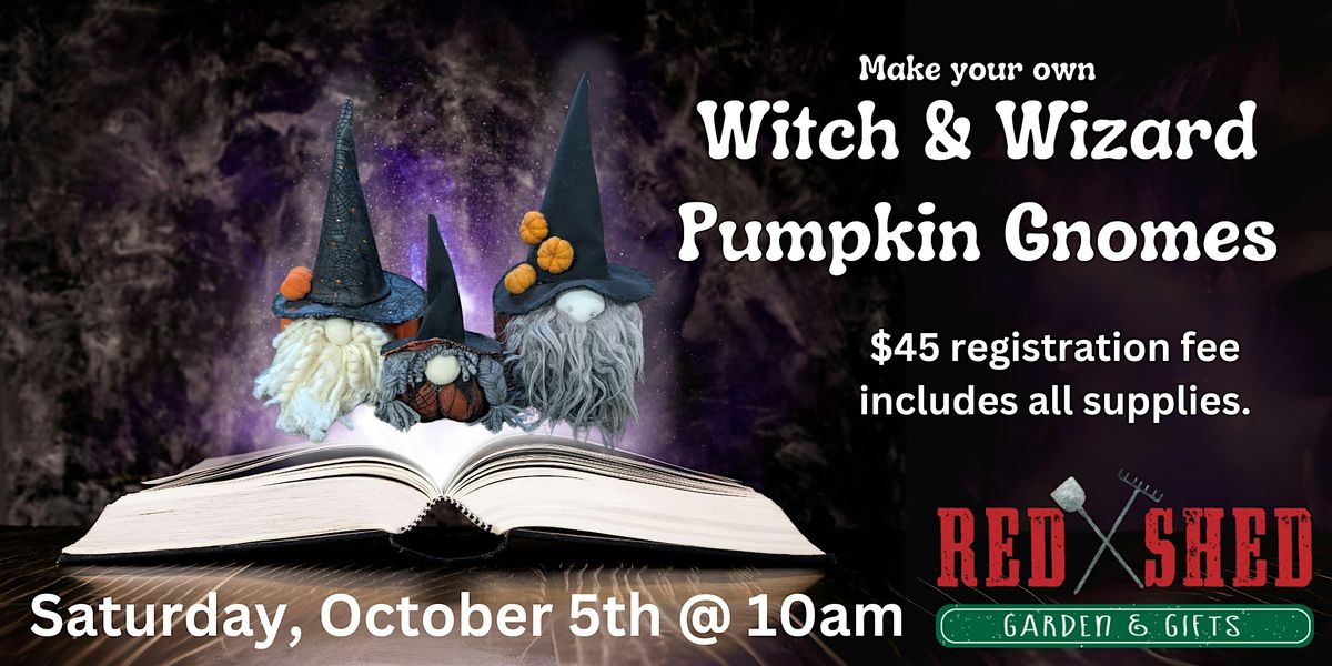 Make Your Own Witch & Wizard Pumpkin Gnomes