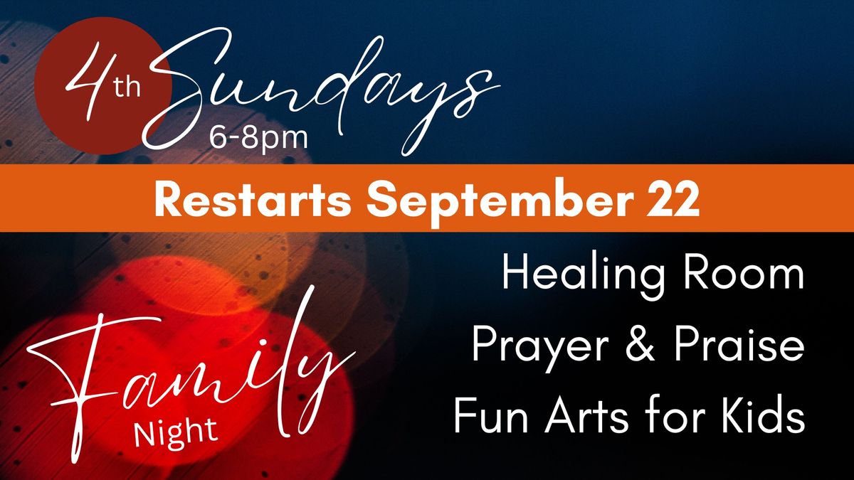 4th Sundays Restarts Sept 22 