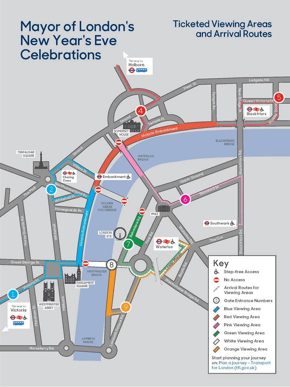 Mayor of Londons New Years Eve Fireworks at Central London