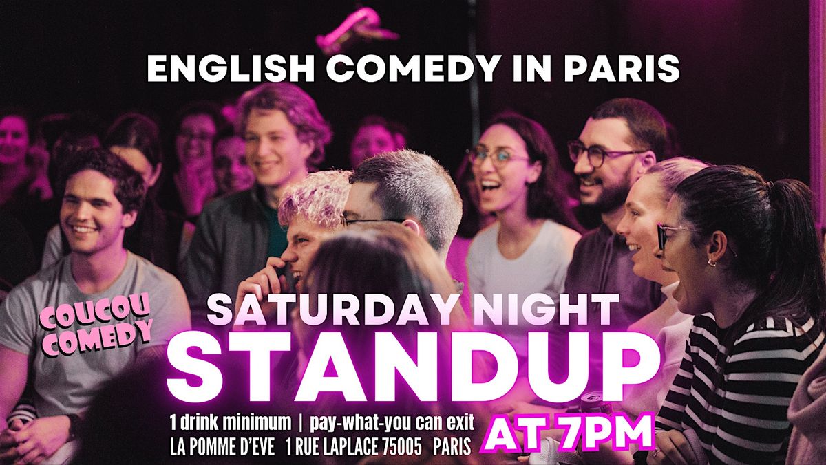 English Stand Up Comedy in Paris - Saturday Night Show
