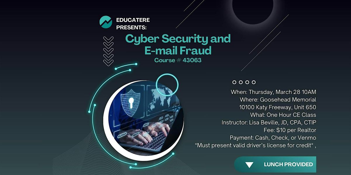 Cyber Security and Email Fraud Realtor CE Class