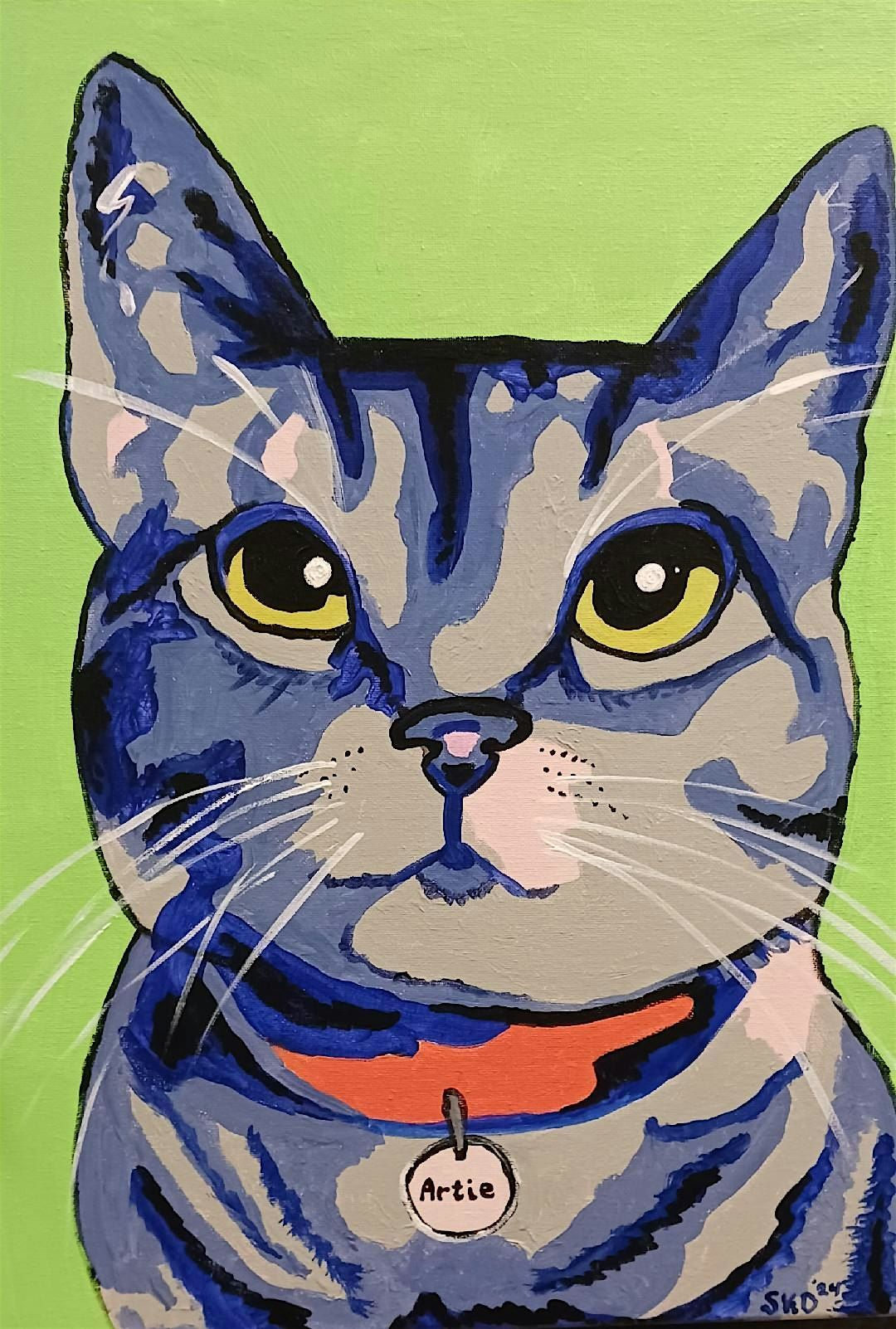 Pop Art Pet Portrait Paint Night \/ Metairie