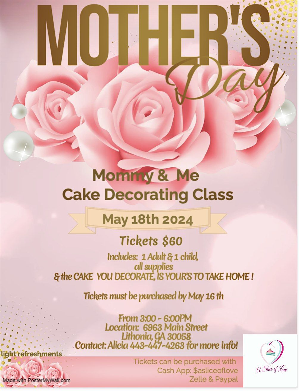 MOMMY & ME CAKE DECORATING CLASS
