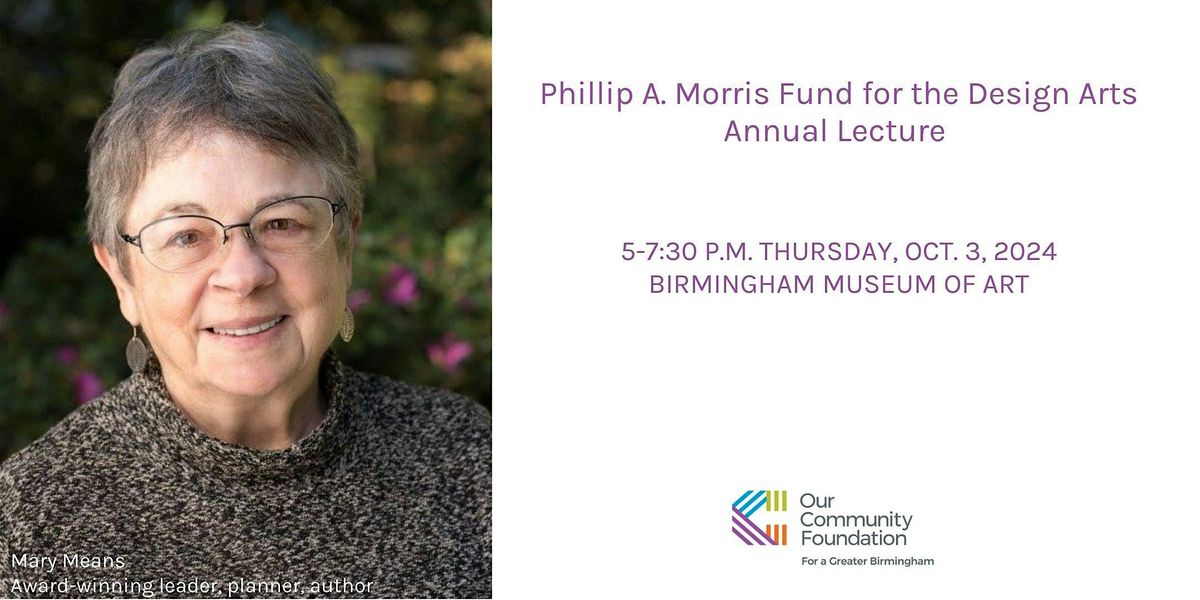 Phillip A. Morris Fund for the Design Arts Annual Lecture