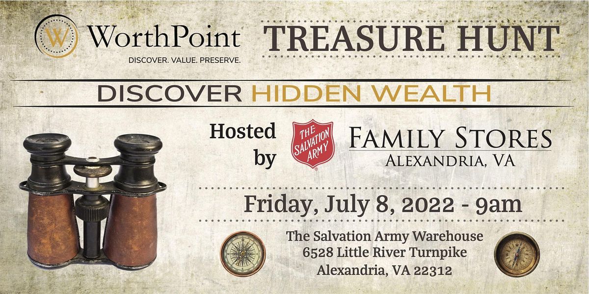 WorthPoint + The Salvation Army Alexandria and Treasure Hunt
