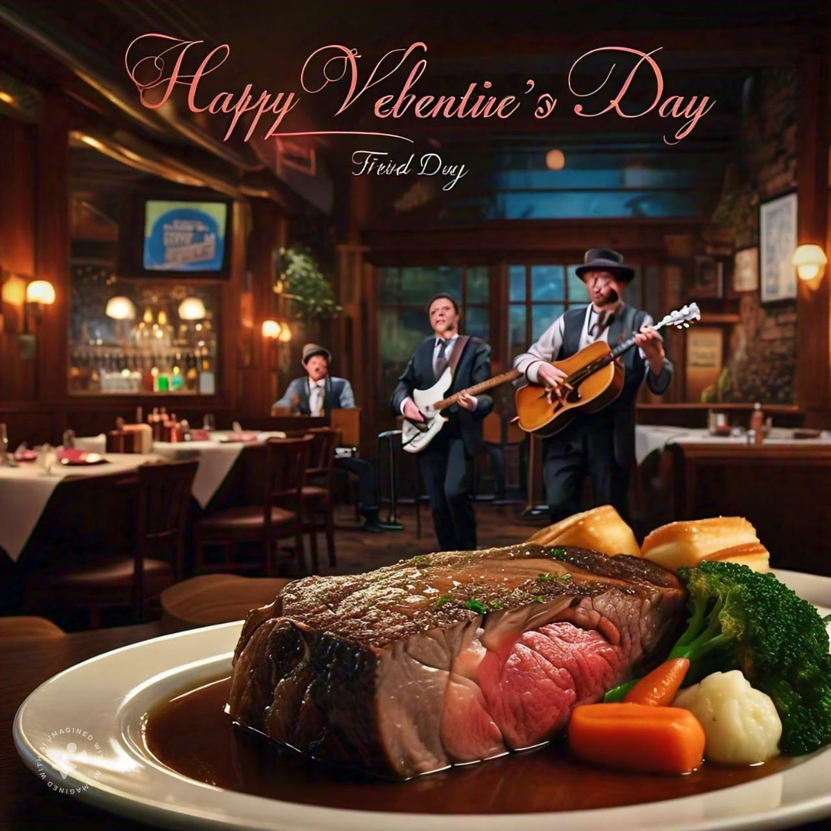 Valentine's Day Prime Rib Dinner and Music