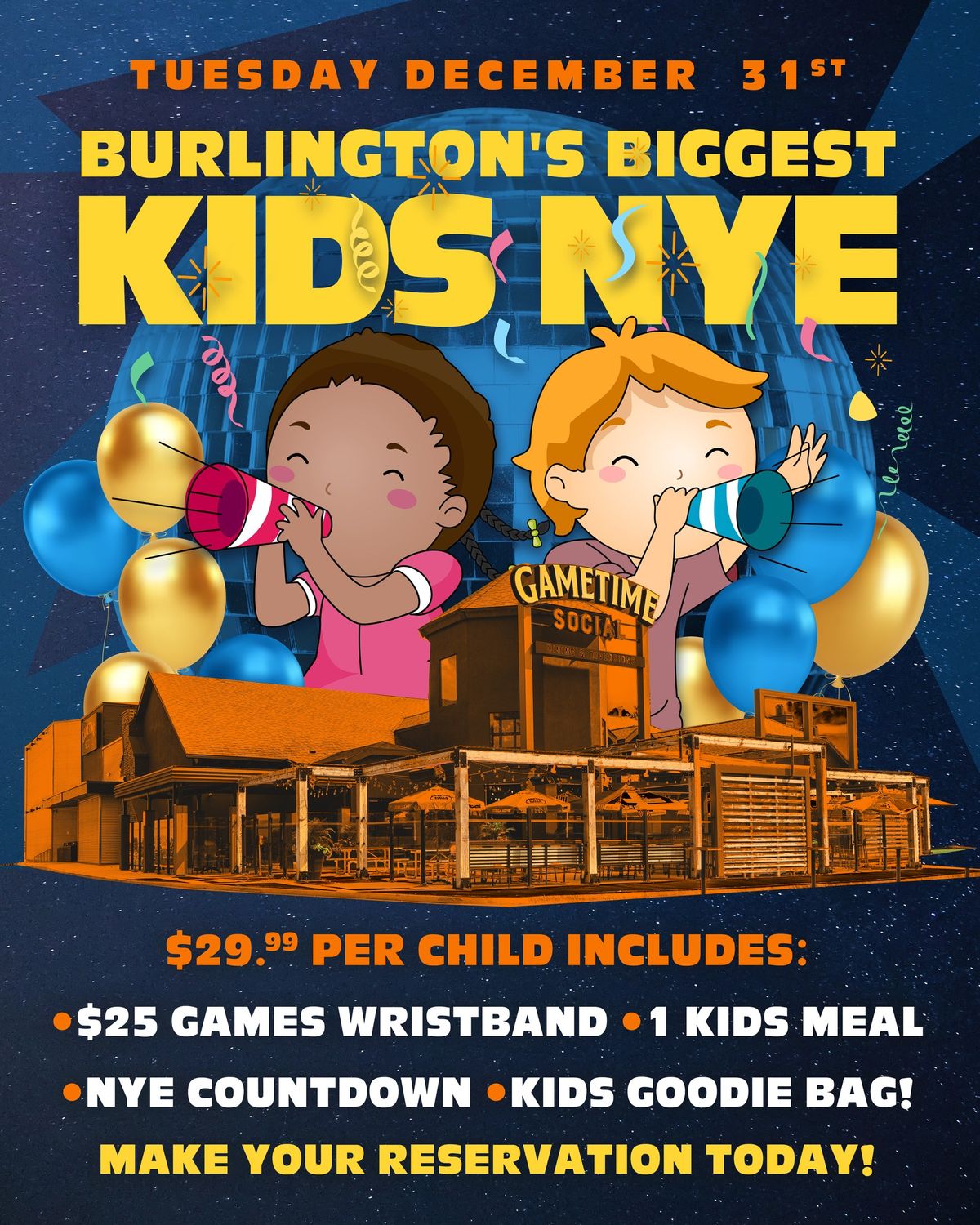 Burlington's BIGGEST Kids NYE Party