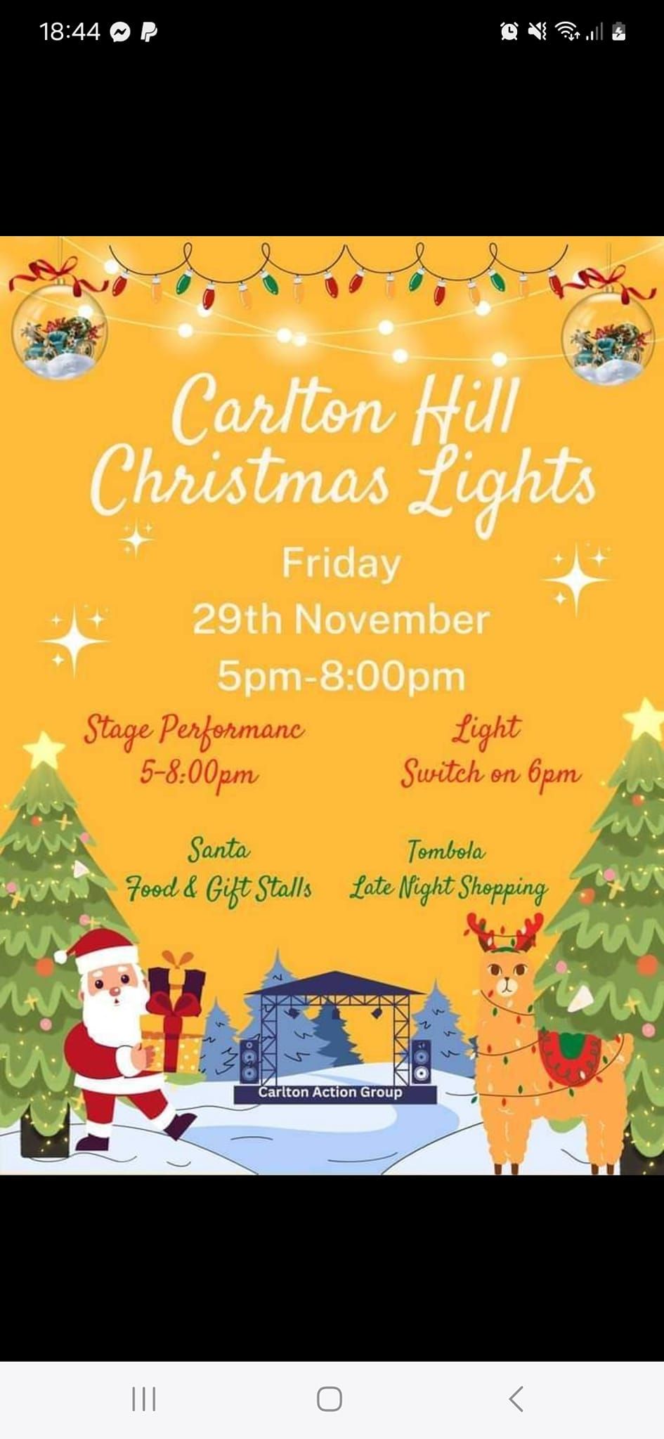 carlton hill christmas lights switch on