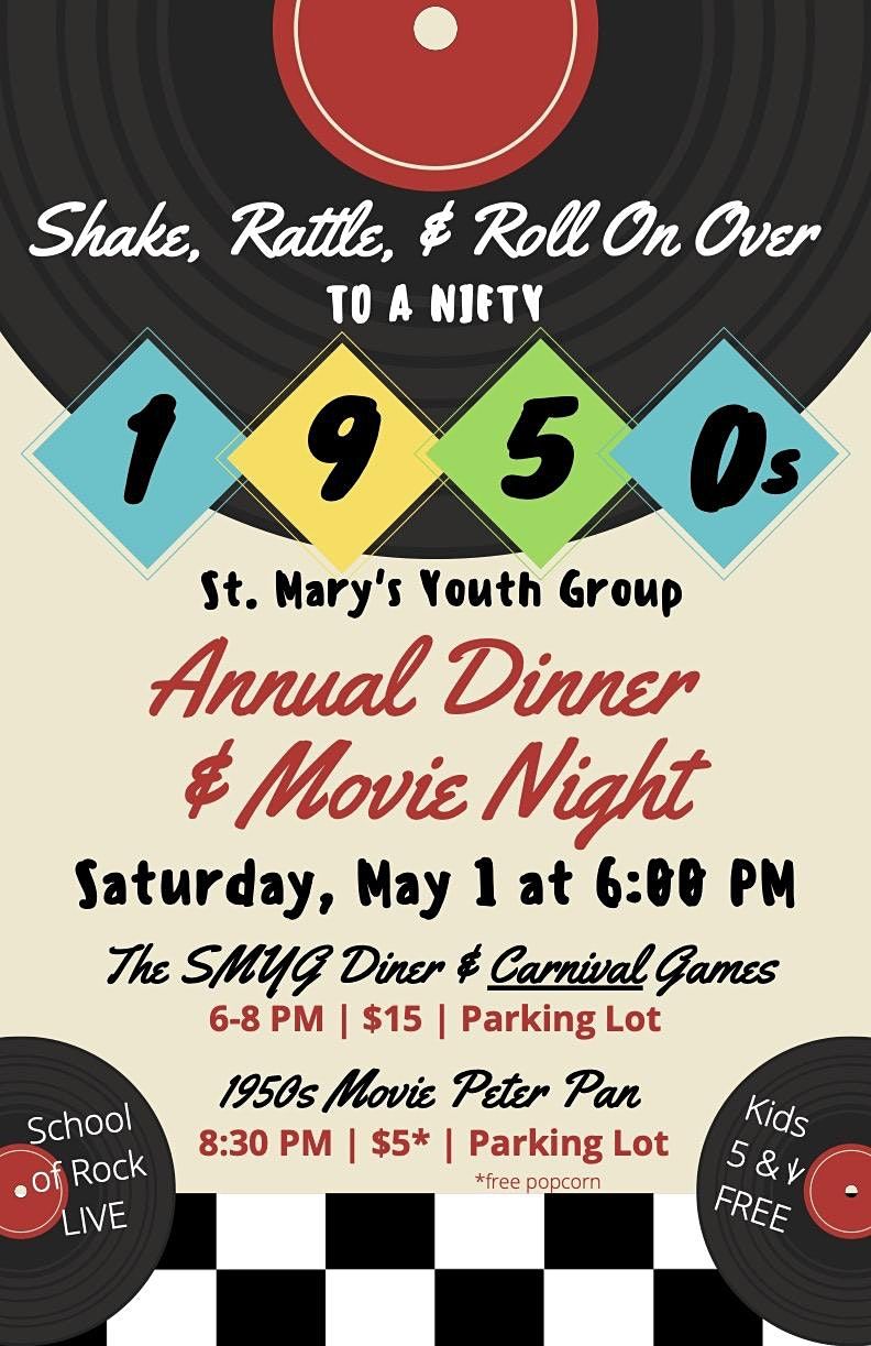 St. Mary's Youth Group Annual Dinner & Movie Night