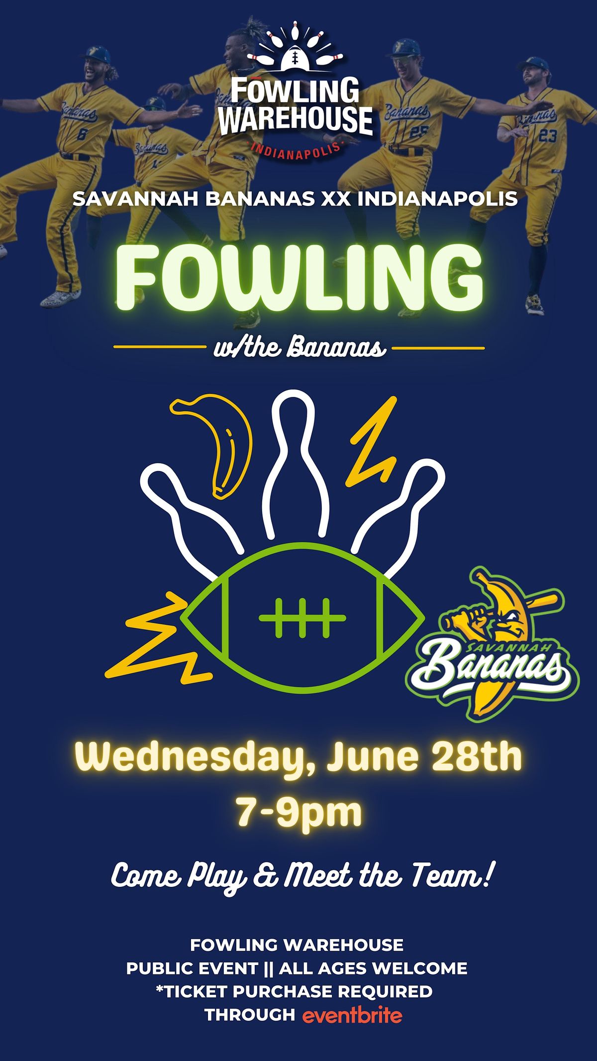 Savannah Bananas ** Indianapolis: Fowling with the Bananas