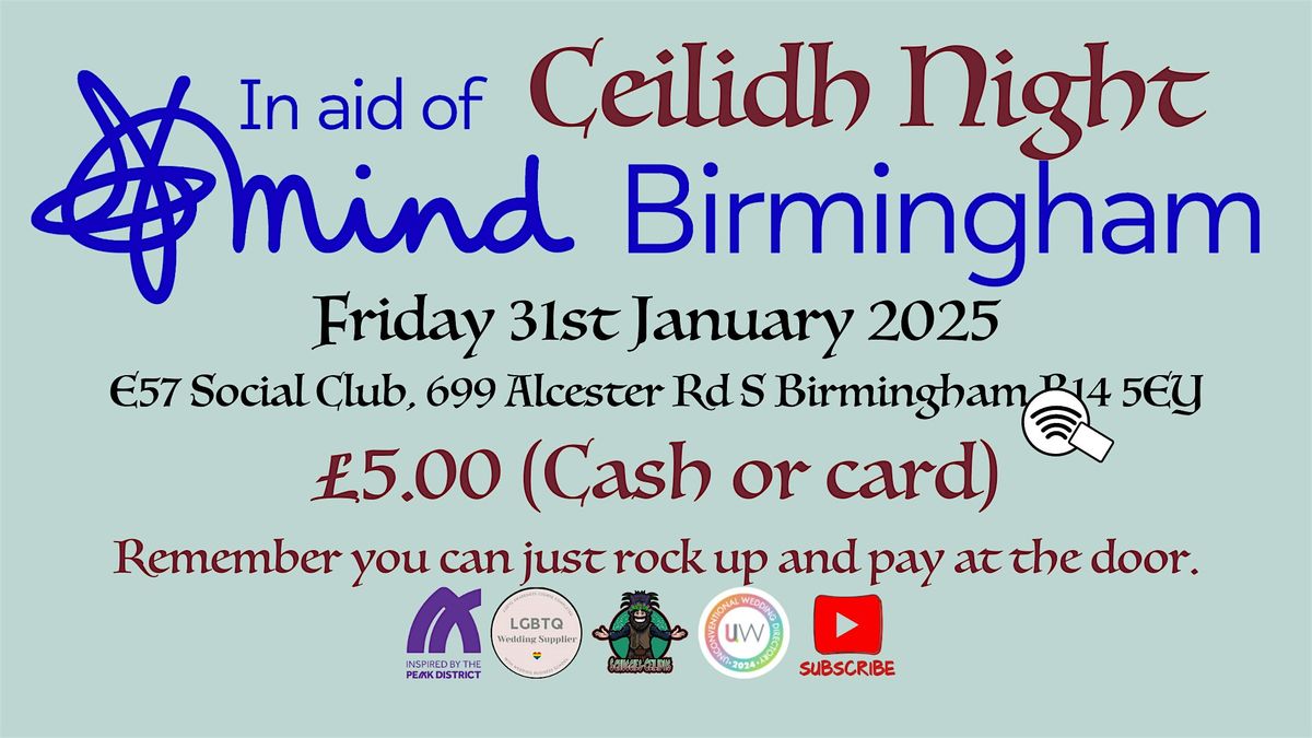 Birmingham Mind Ceilidh Night @E57 Social Club