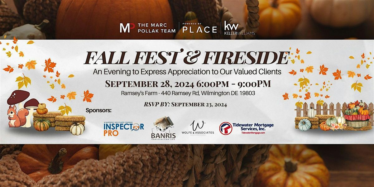 Fall Fest & Fireside:  An Evening to Express Appreciation to Our Valued Clients