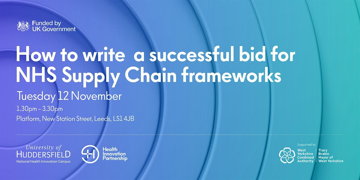 How to write a successful bid for NHS Supply Chain frameworks