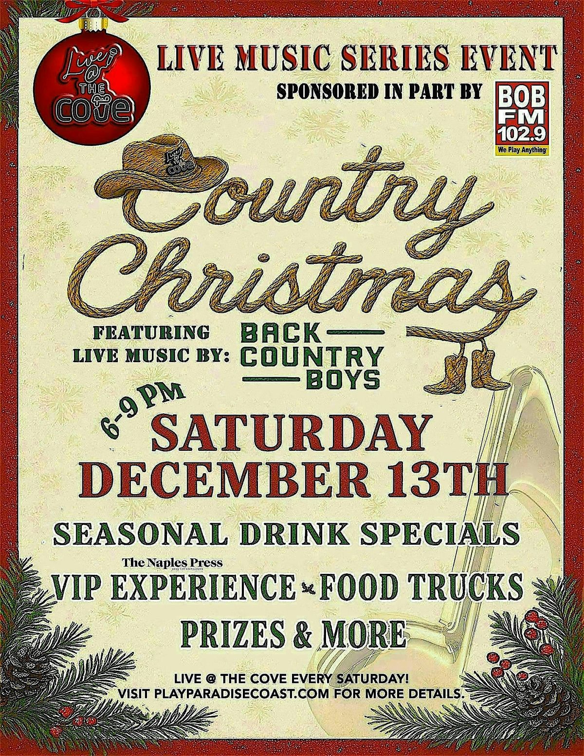 Live @ The Cove : Country Christmas