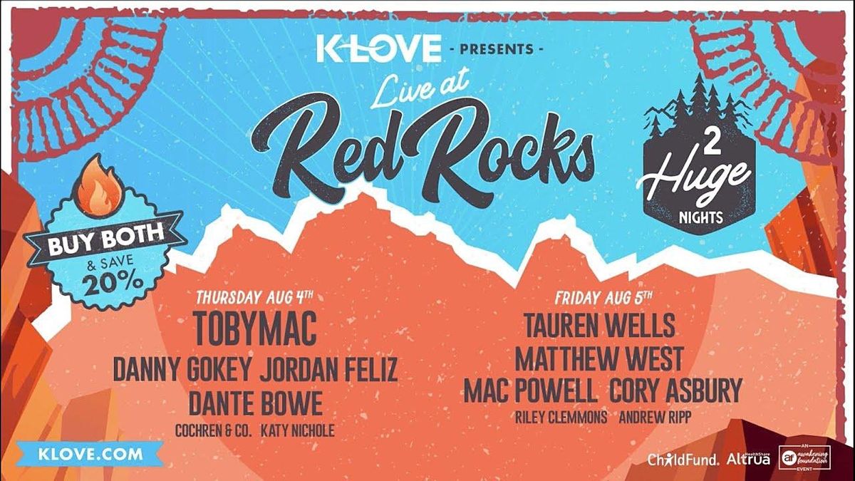 Shuttles to Red Rocks 8/05/2022 KLove, Red Rocks Amphitheatre
