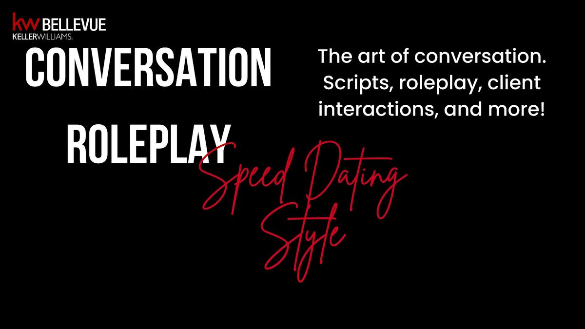 Conversation Role Play Speed Dating Style