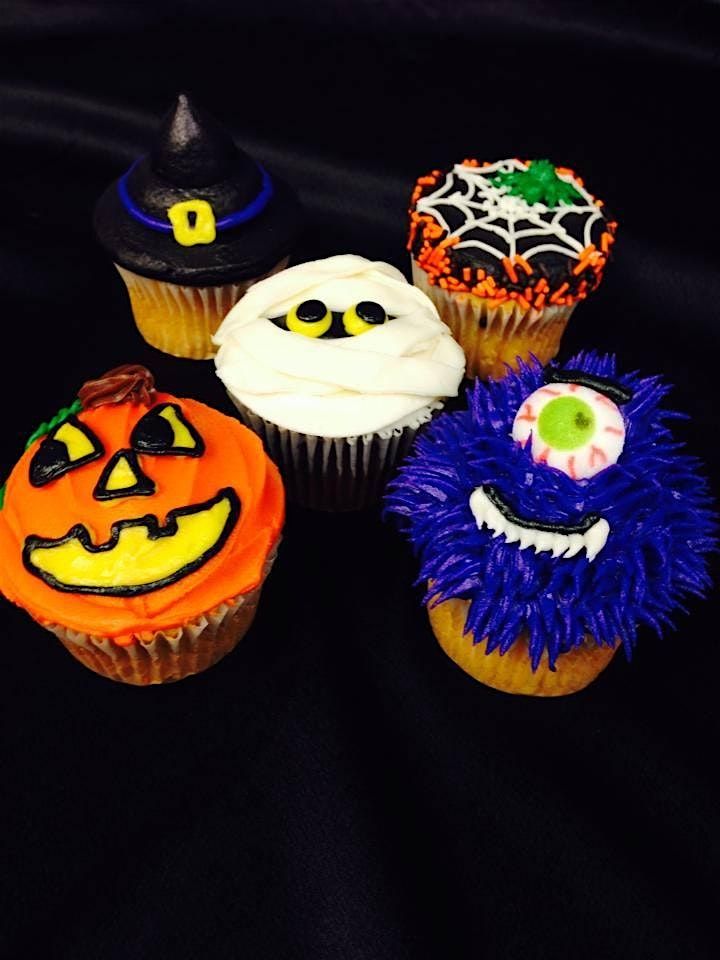 Kids Halloween Cupcake Baking and Decorating