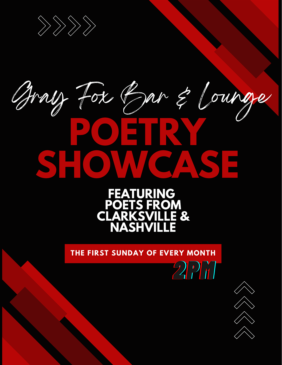 Gray Fox Bar & Lounge Poetry Showcase