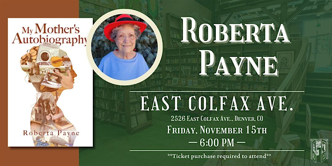 Roberta Payne Live at Tattered Cover Colfax