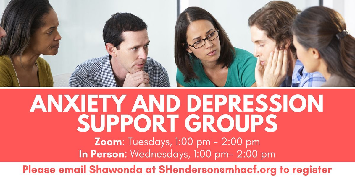 Weekly Anxiety and Depression In-Person Support Group