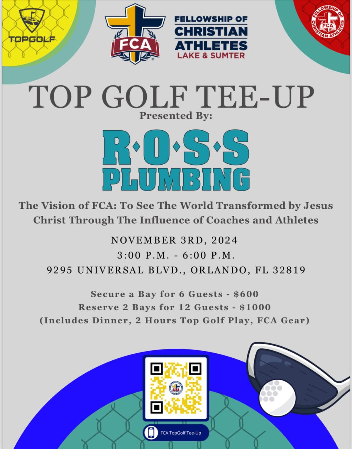 FCA TopGolf Tee-Up