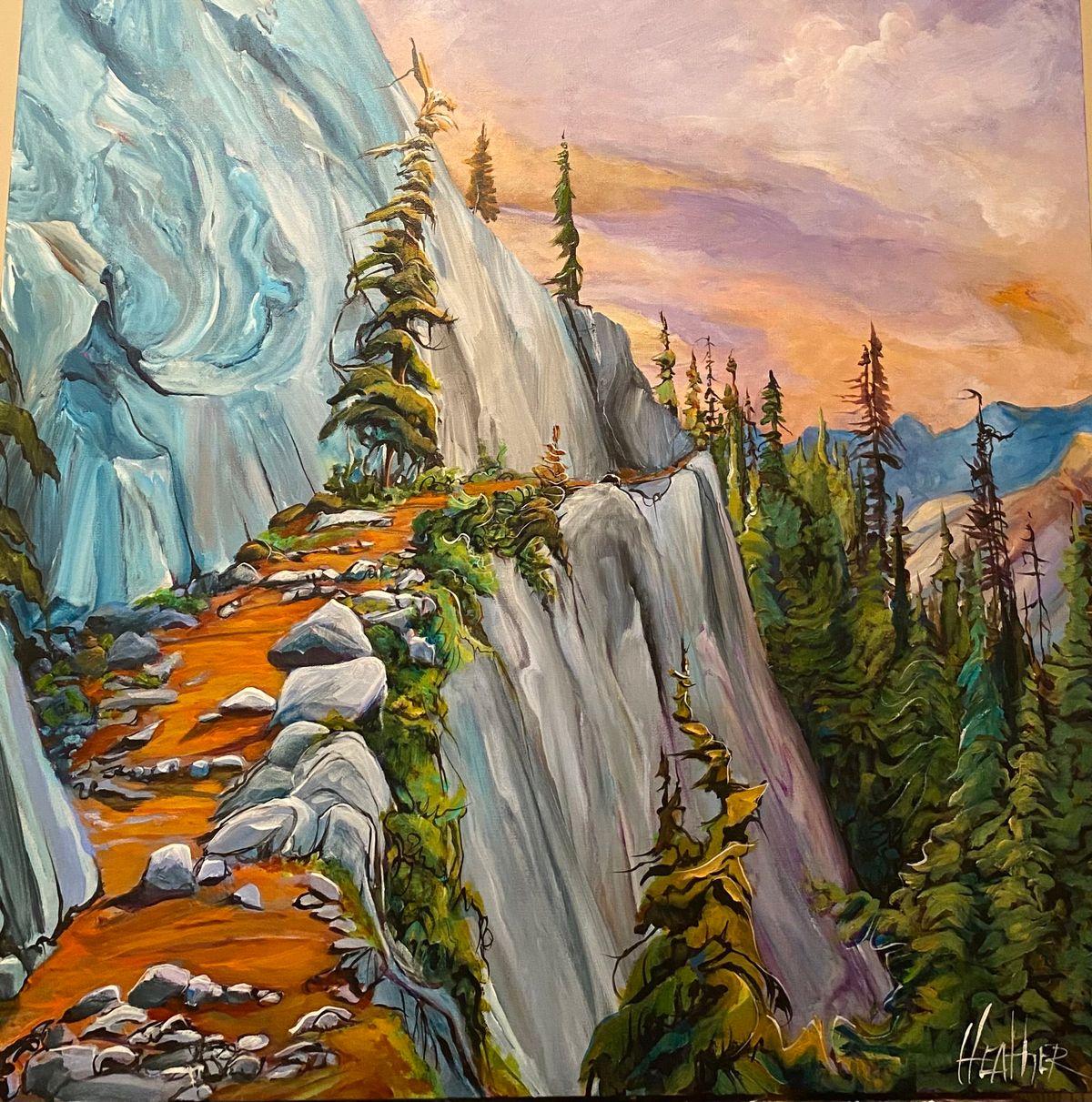 Paint Mountain Vista in Acrylics | With Heather Pant