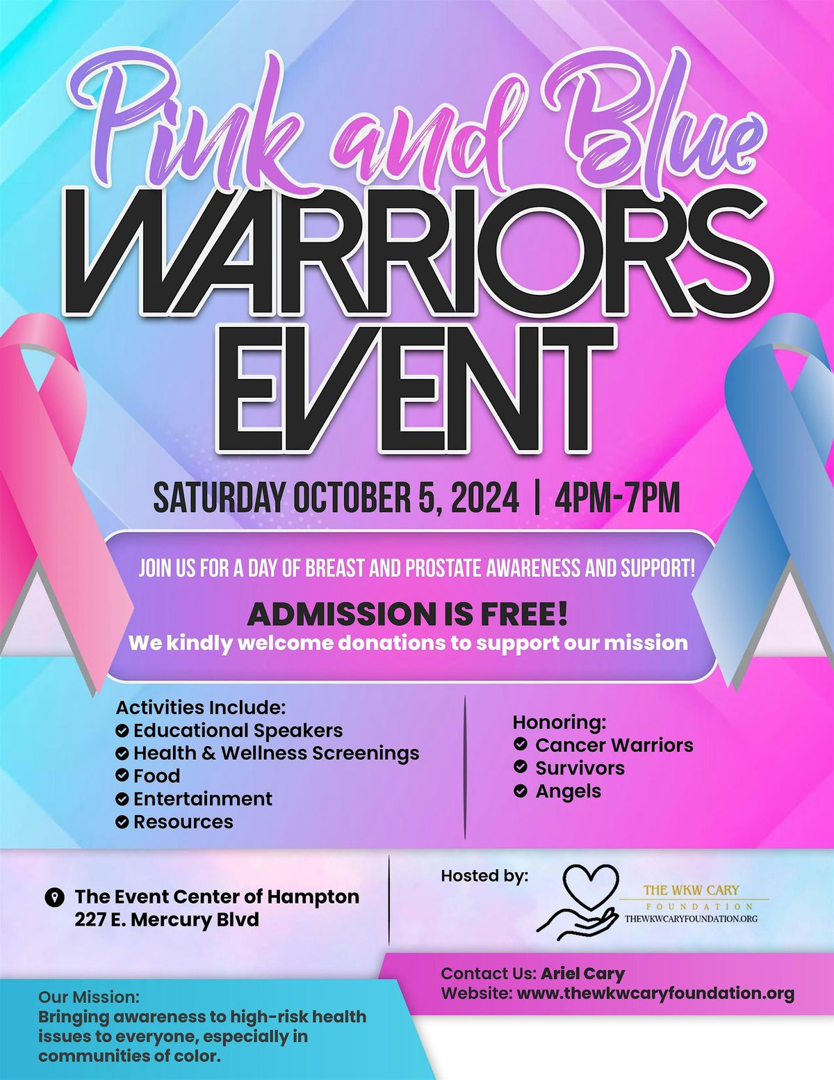 Pink & Blue Warrior Event