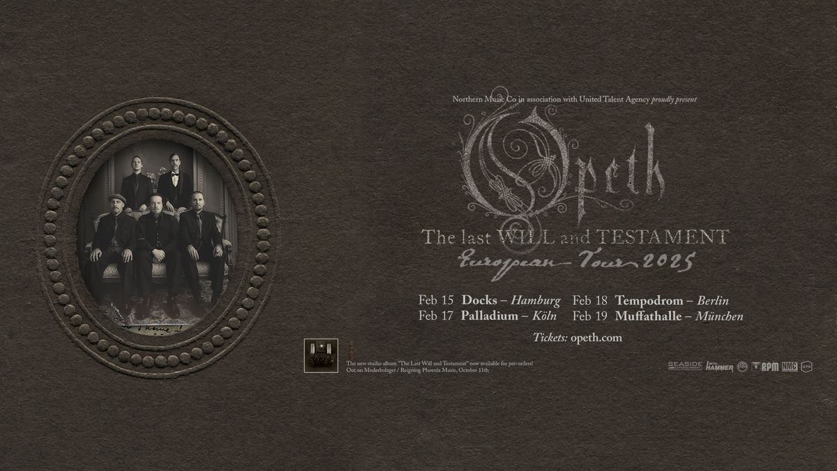 Opeth \/\/ THE LAST WILL AND TESTAMENT - EUROPEAN TOUR \/\/ K\u00f6ln