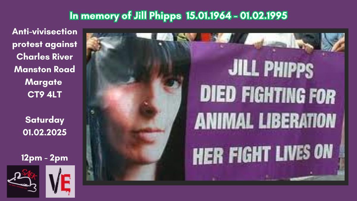 Anti-vivisection Protest against Charles River in memory of Jill Phipps