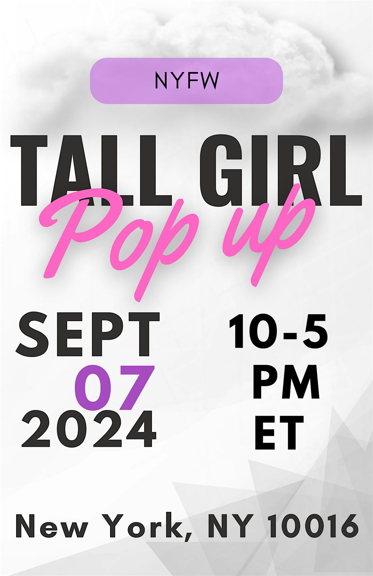 NYFW TALL GIRLS POP UP