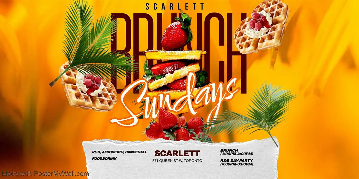 Scarlett  Sunday Brunch |R&B Meets Afrobeats Day Party | Victoria Day