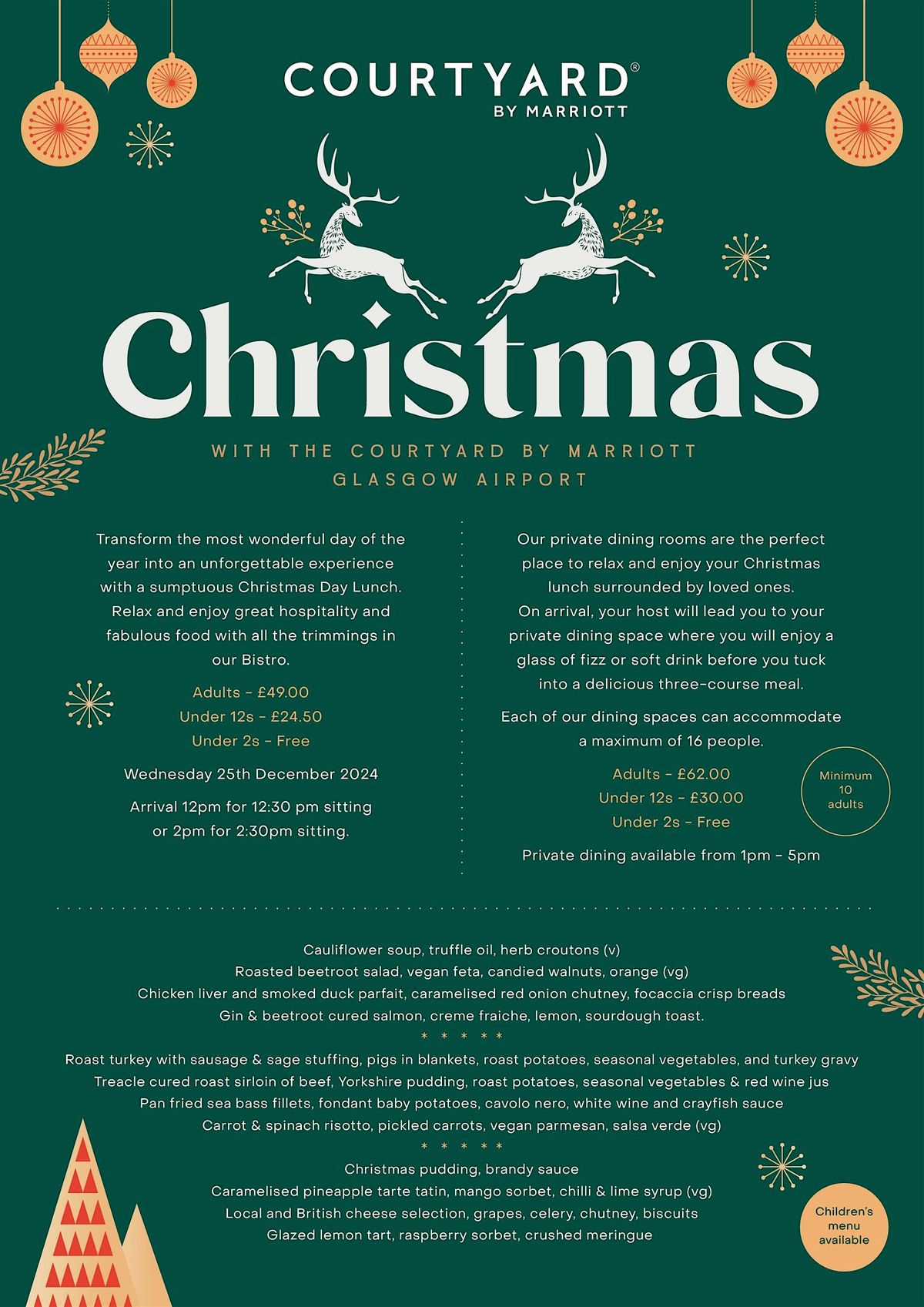 Festive 2 Course Lunch - 20th December