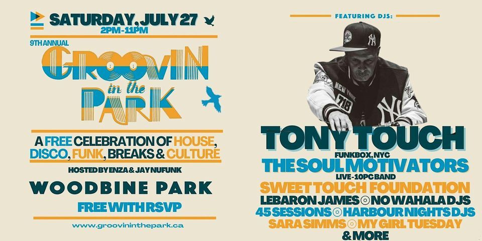 9th Annual Groovin' in the Park - Saturday FREE RSVP