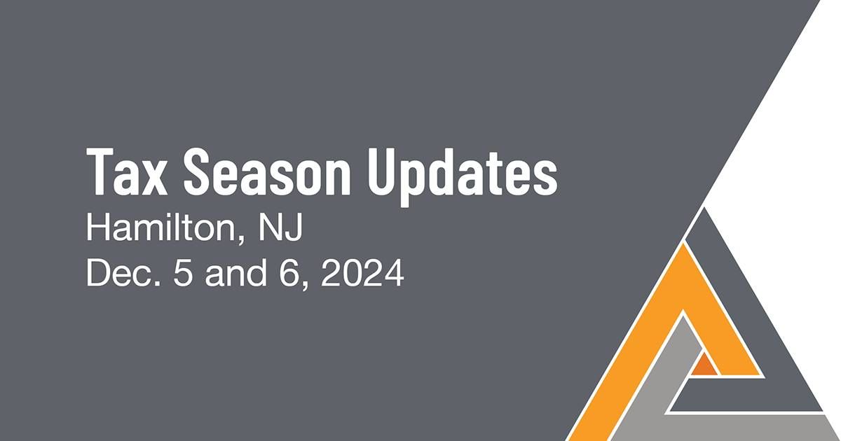 2024 NATP Tax Season Update: Hamilton, NJ