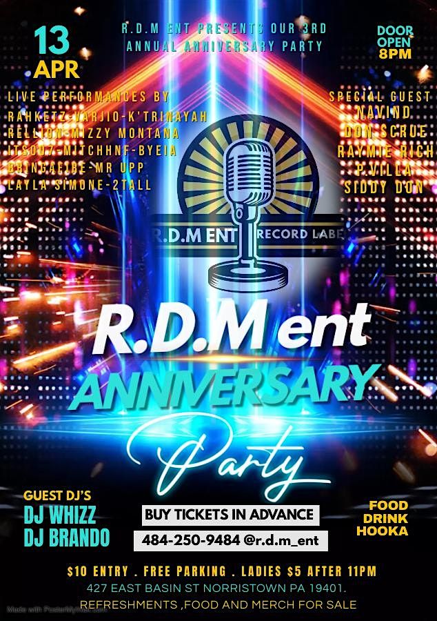 R.D.M ent Anniversary