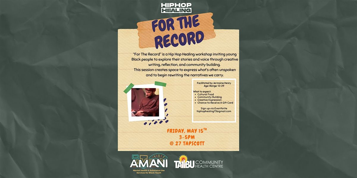 For The Record: Creative Writing Workshop