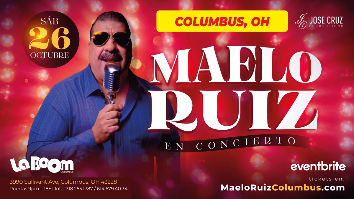 Concierto de salsa con Maelo Ruiz en Columbus, OH | Octubre 26 2024