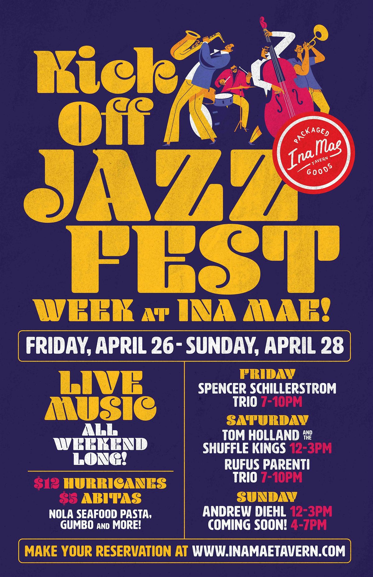 Jazz Fest Week at Ina Mae