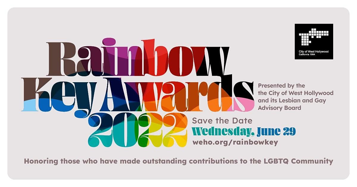 2022 Rainbow Key Awards, West Hollywood City Council Chambers, 29 June 2022