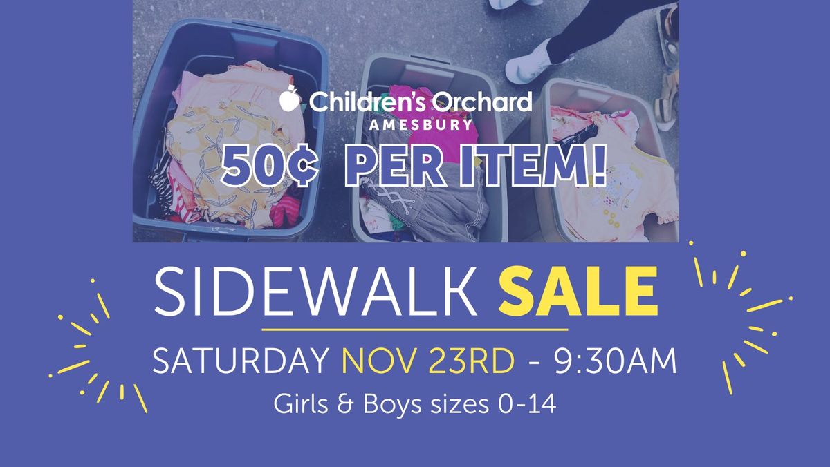 50c per Item Sidewalk Sale!