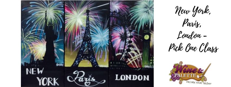 New York, Paris, London - W&P Pick One Painting Class