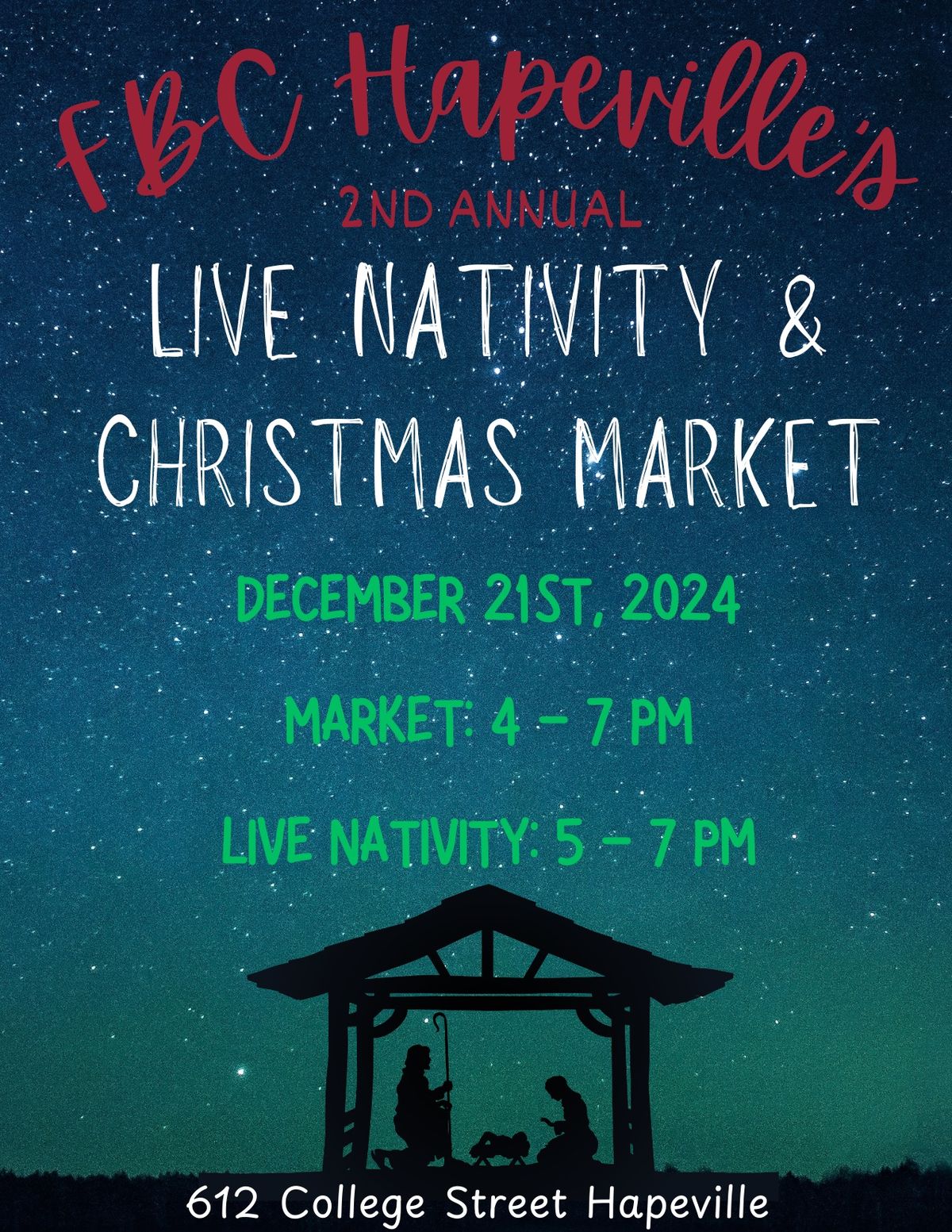 Live Nativity & Christmas Market 