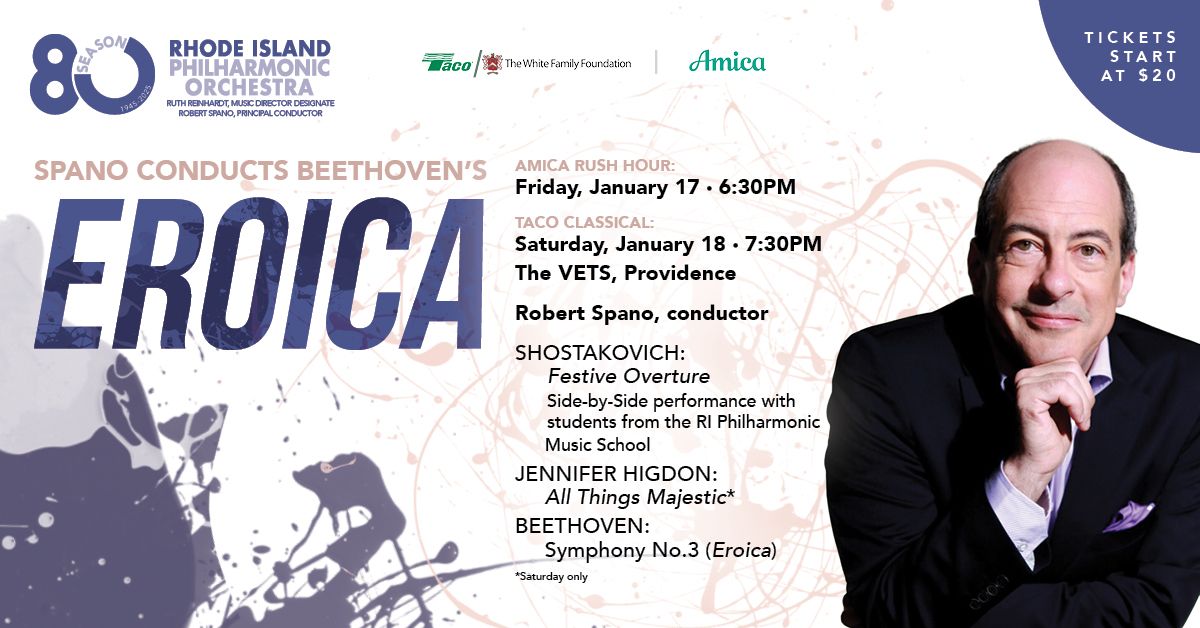 Amica Rush Hour Concert- Spano Conducts Beethoven's Eroica