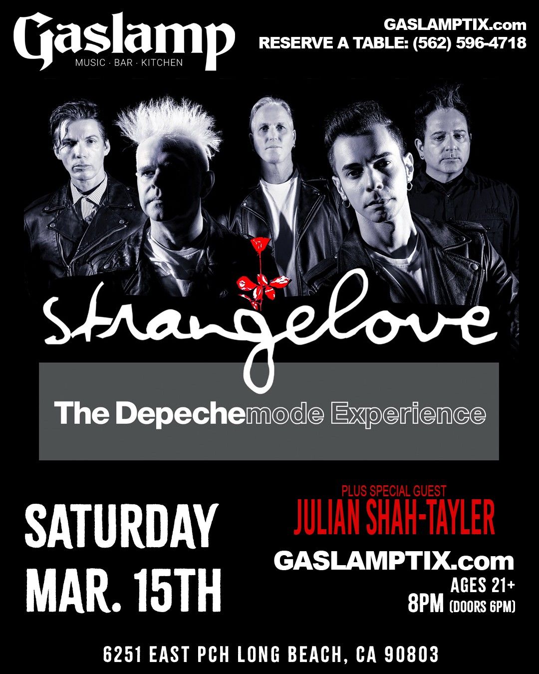 Strangelove-The DEPECHE MODE Experience, with Special Guest: JULIAN SHAH-TAYLER