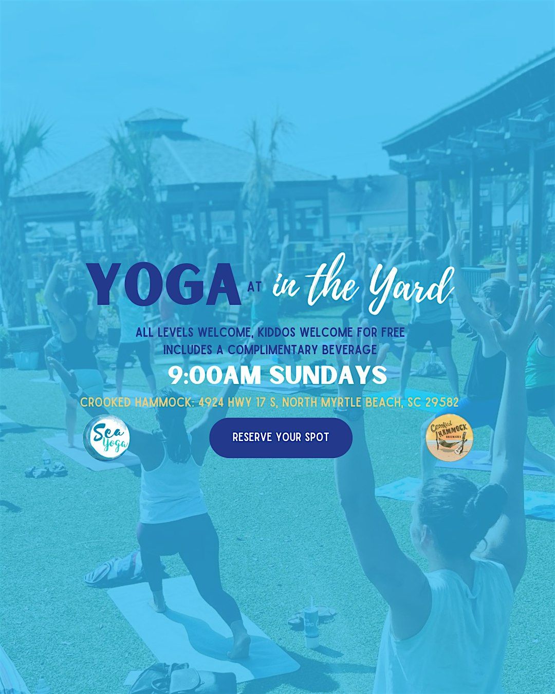 Yoga in the Yard | Sundays | 9:00am | Includes a Complimentary Drink