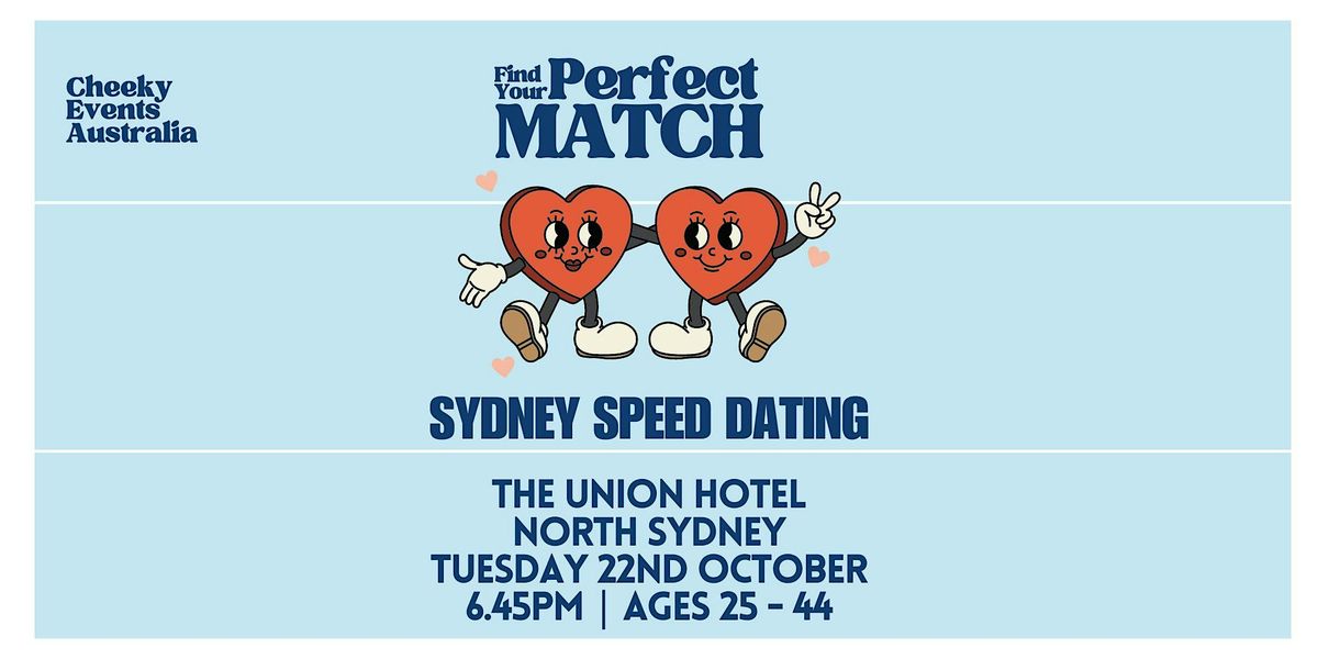 North Sydney Speed Dating by Cheeky Events Australia for ages 25-44